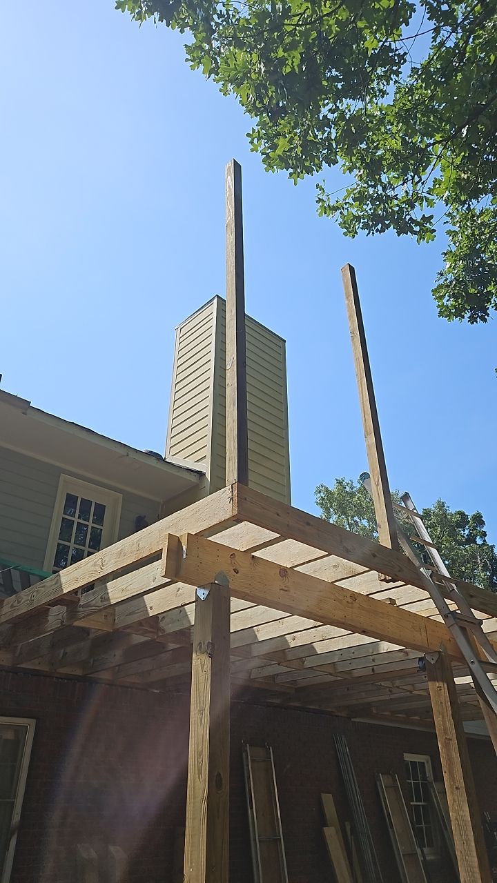 South Trace Lane - Deck Installation and Chimney Repair by Pillar and Pine