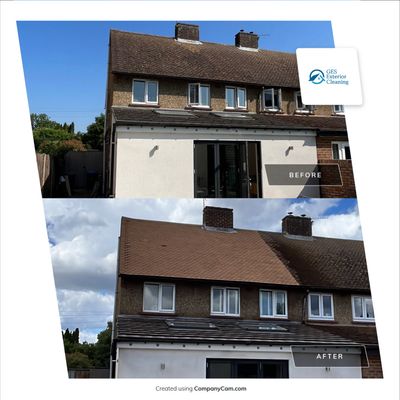 Roof Clean  - Moss Removal - Gutter Clean using Honda 15lpm Low Pressure Washing Machine