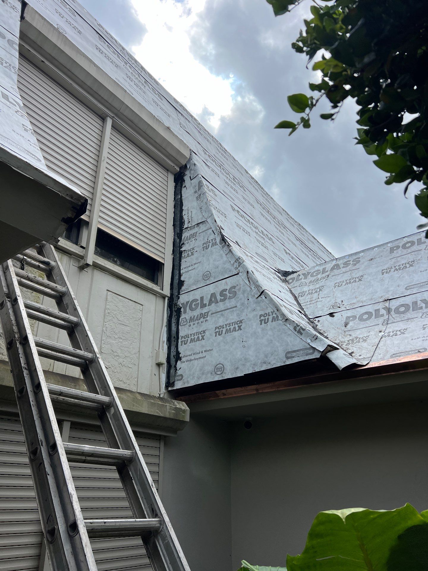 Amazing TPO flat deck re-roof with Eagle mansard in Hollywood Florida.  by First Due Roofing