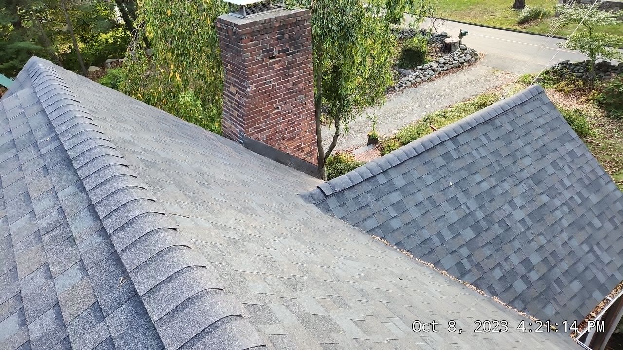 Residential Roofing Installation using Owens Corning TruDefinition Williamsburg gray by A Plus Exterior