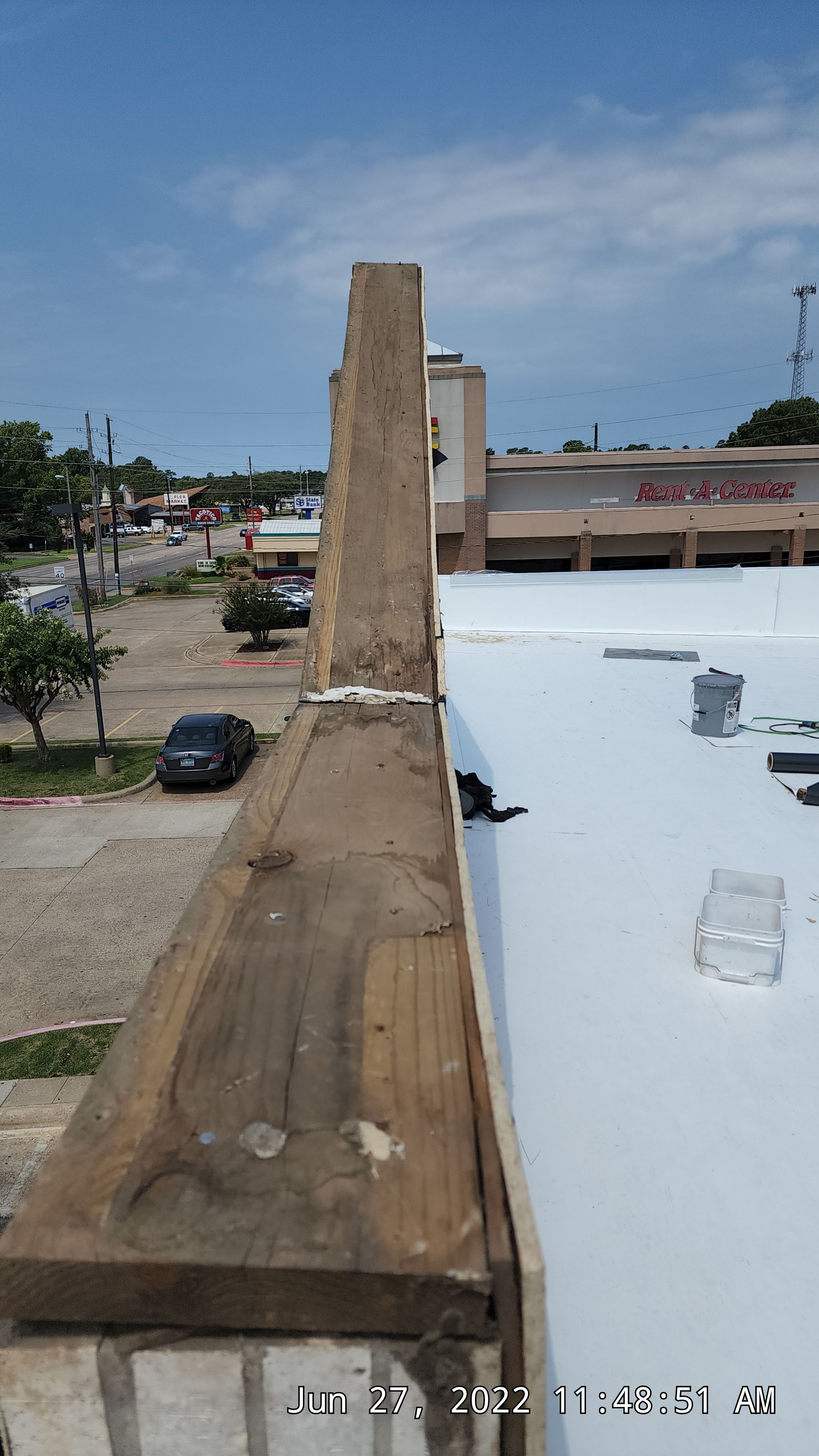 Commercial Roofing Installation using 50 mil PVC by Hostetler Roofing