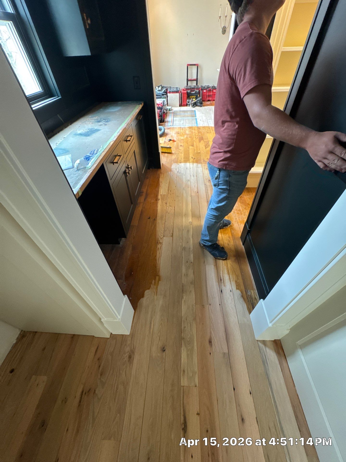 Sand and Finish, Herringbone Feature! by RTBaldwin Hardwood Floors