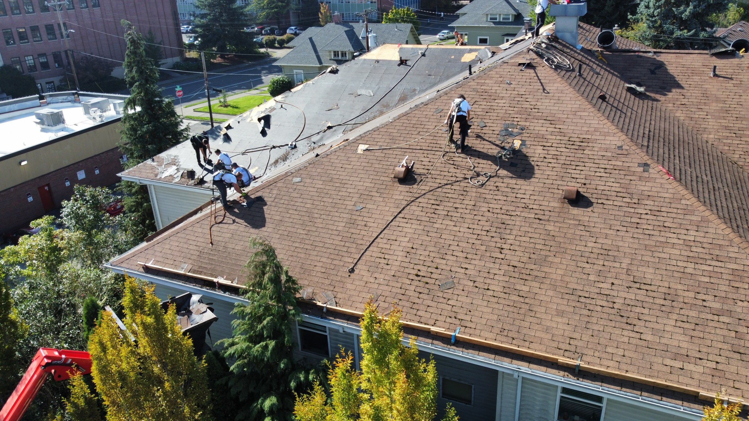 Commercial Roofing Installation using IKO Dynasty (Color: Biscayne) by Orezona Building & Roofing Company, Inc.