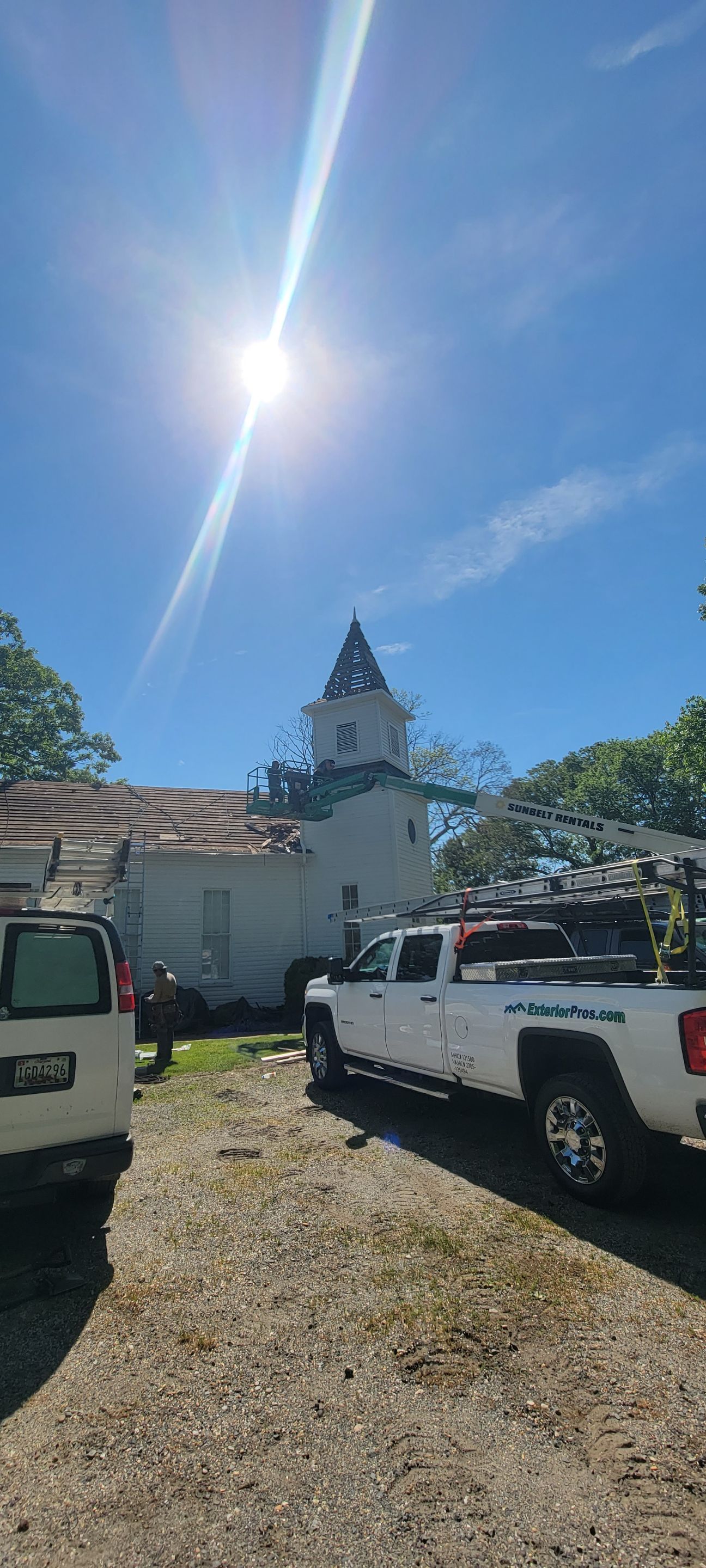 Church Roof Installation using GAF Slateline by ExteriorPros