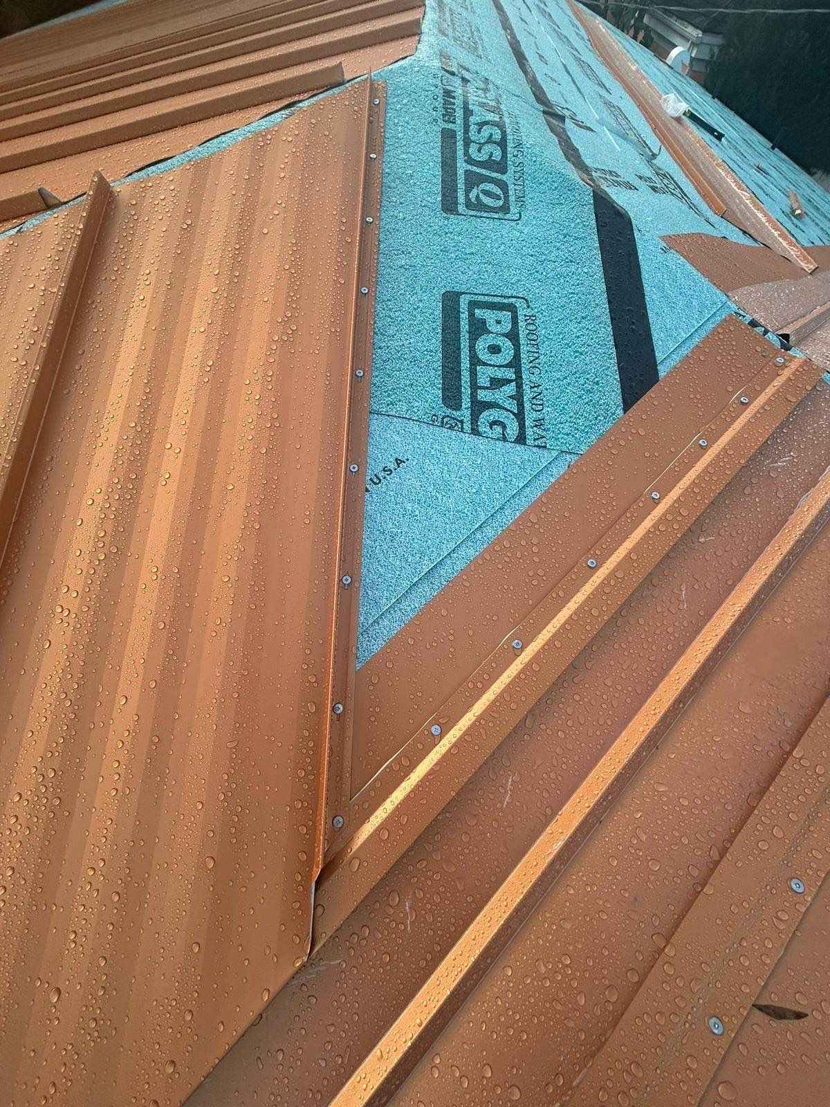 Residential Re-Roof using MS Metals, Copper Penny, Standing Seam. by First Due Roofing