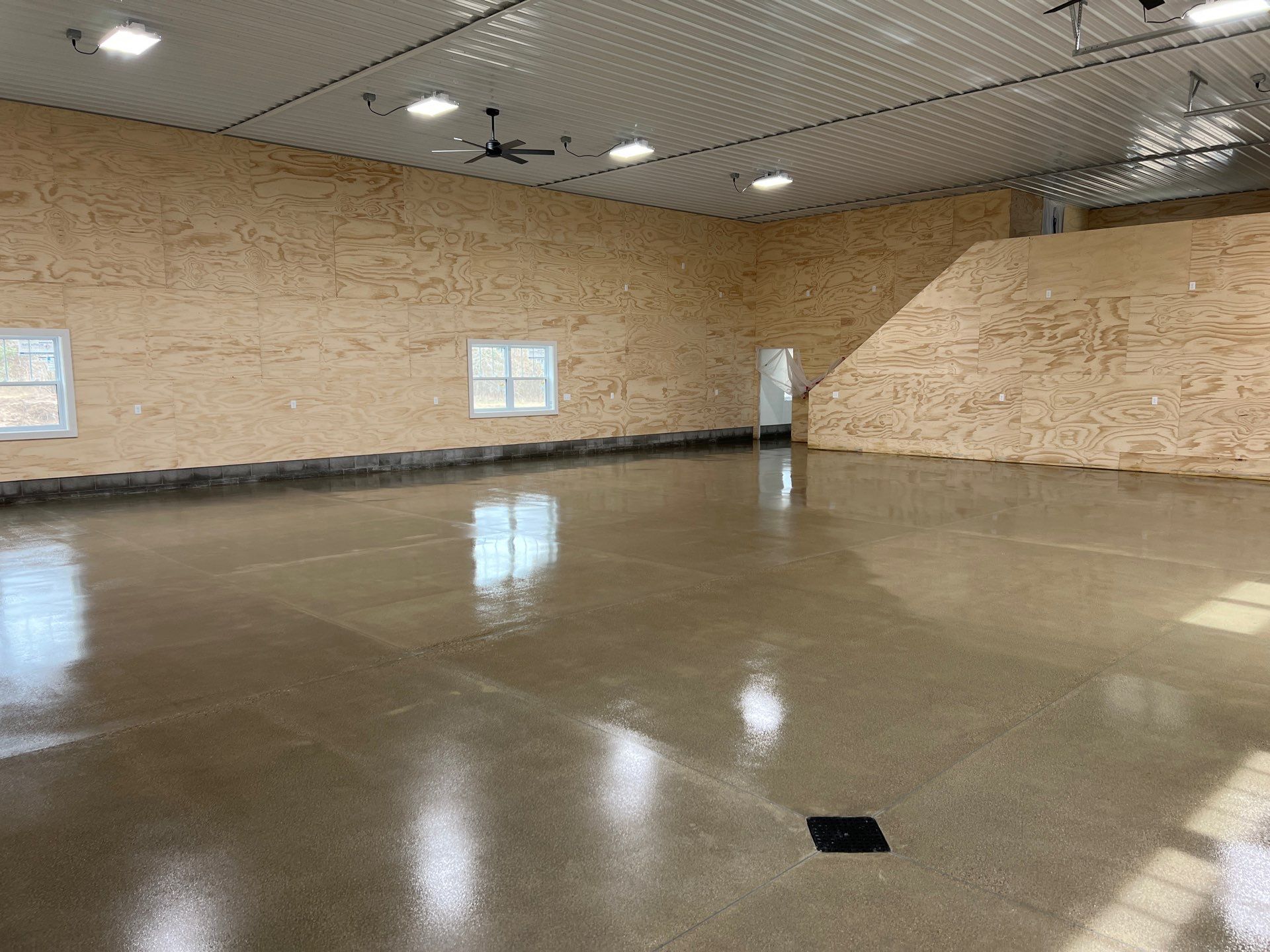 Pole Barn Concrete Polish! by Gordon Painting
