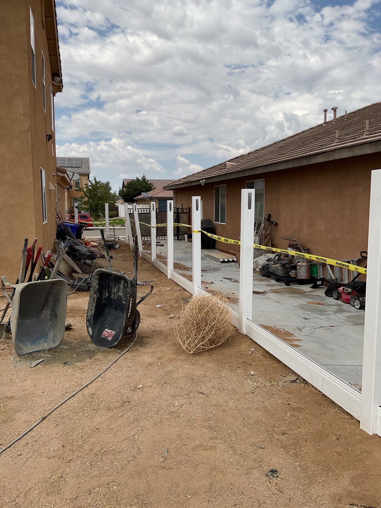 Fence Installation using Vinyl by Fence Guys Inc.