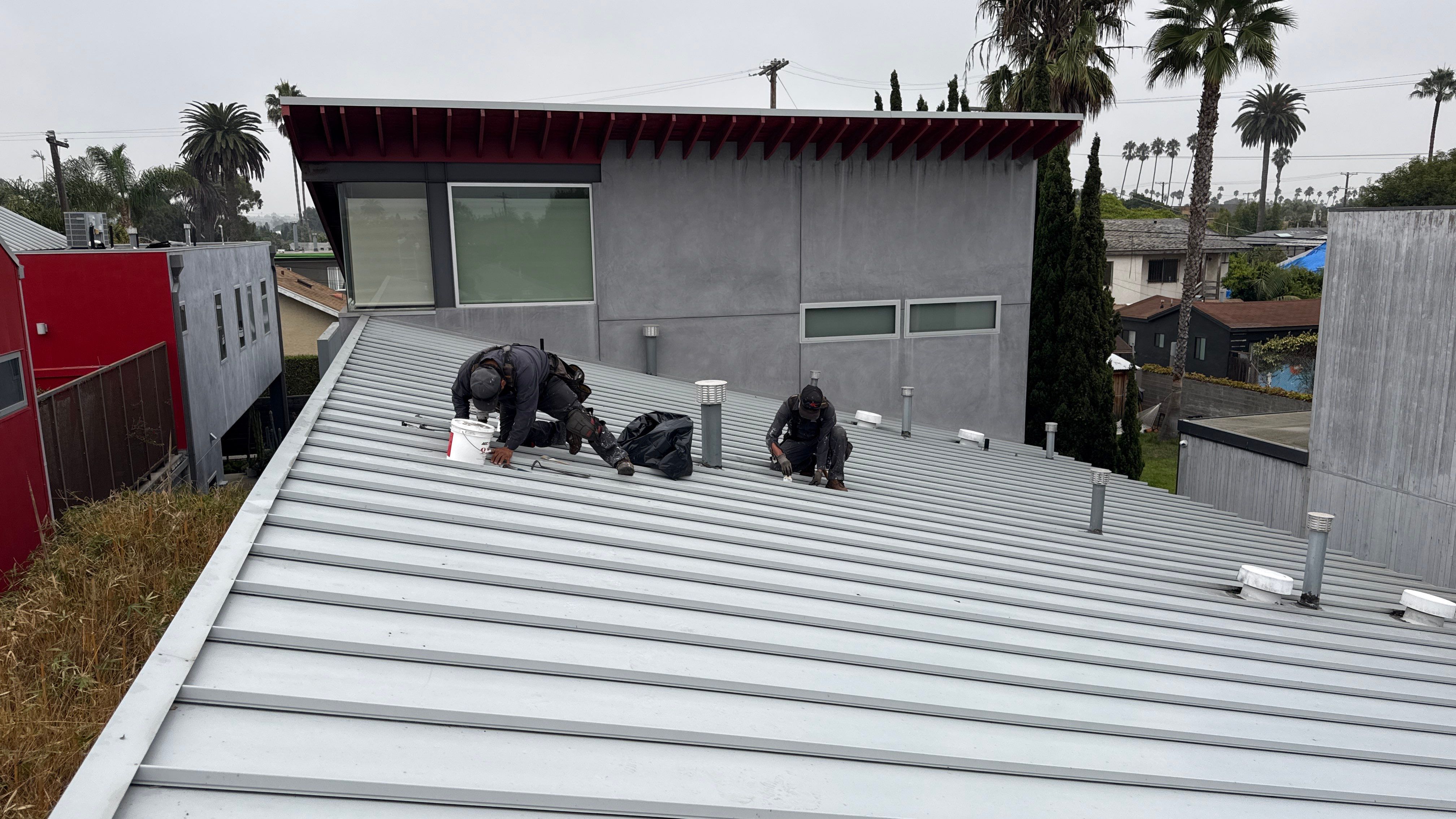 Leak Repair and Maintenance for a Standing Seam Metal Roof in Venice  by Hull Brothers Roofing