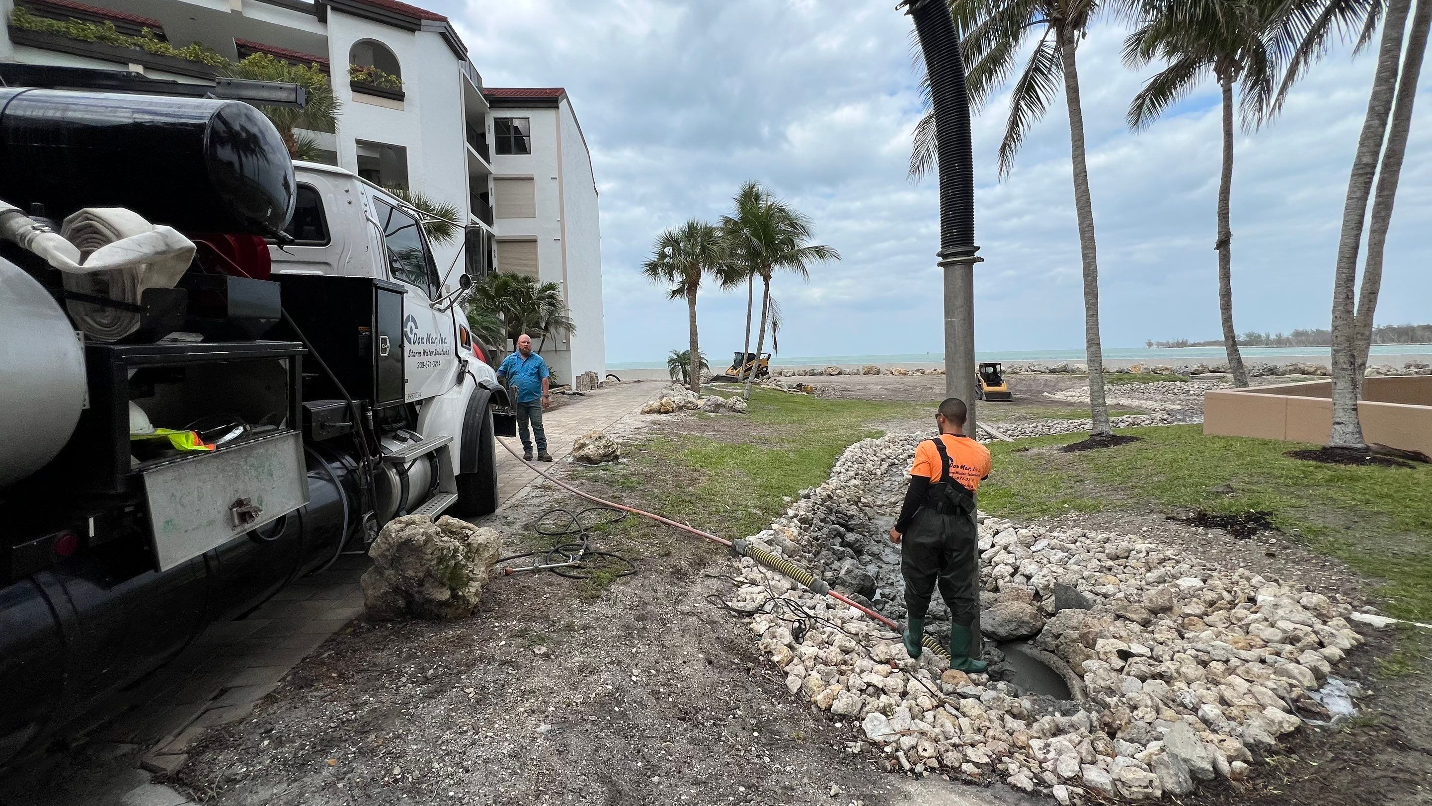 Condo Parking Garage Cleanup and Stormwater System Maintenance by APS Power & Water