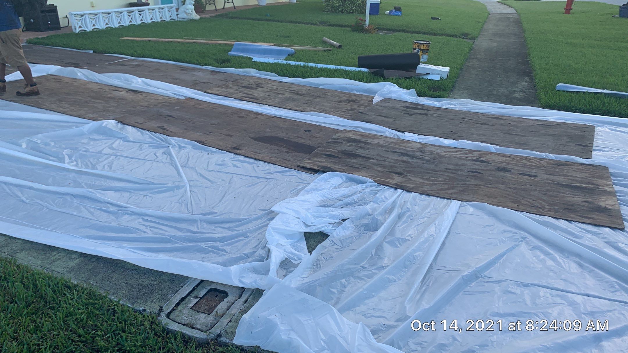 Residential Roofing Installation using 1" Nail strip metal roof by BLUES BROTHERS ROOFING