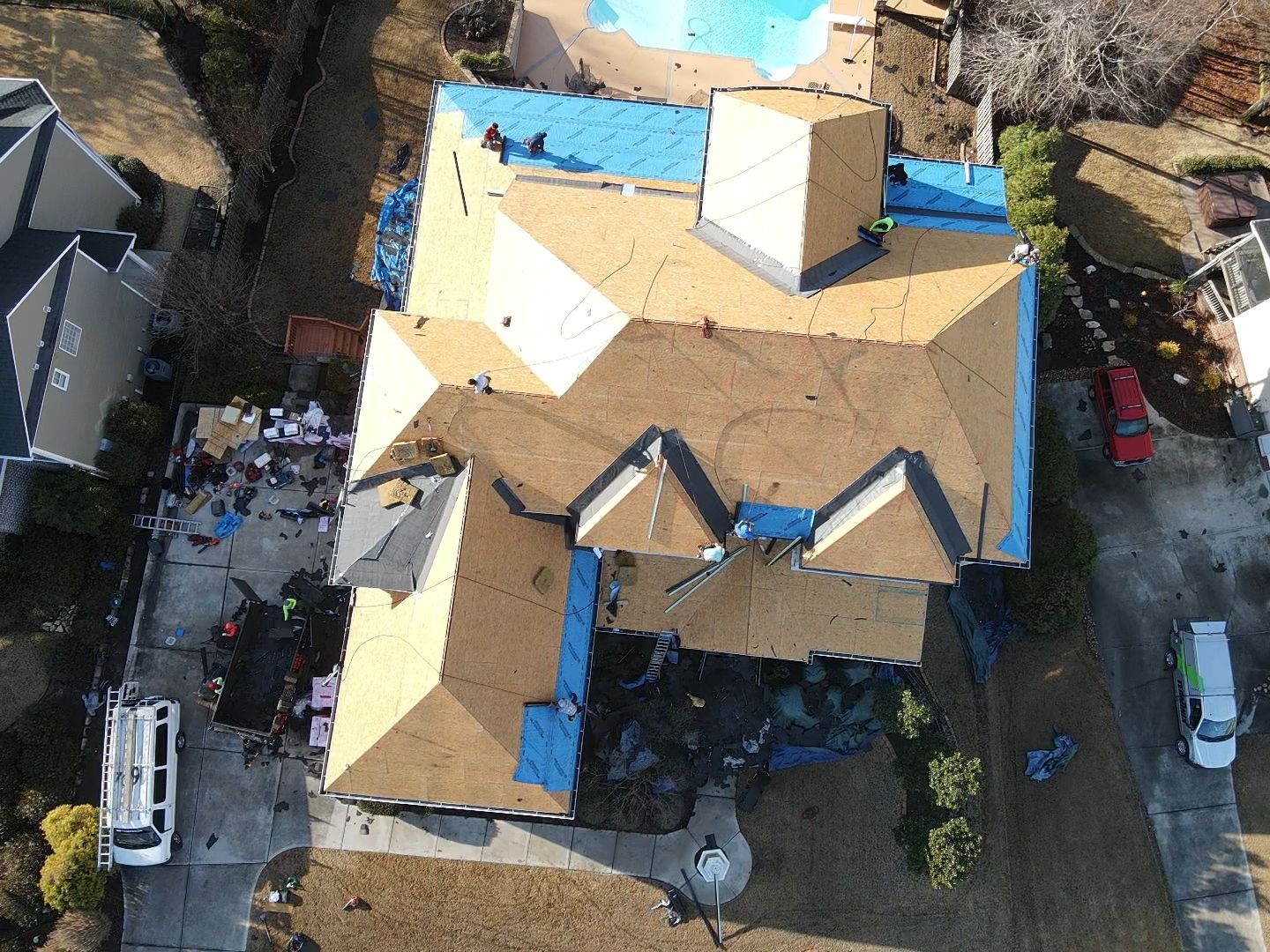 Residential Roofing Installation using Owens Corning by Inspector Roofing and Restoration