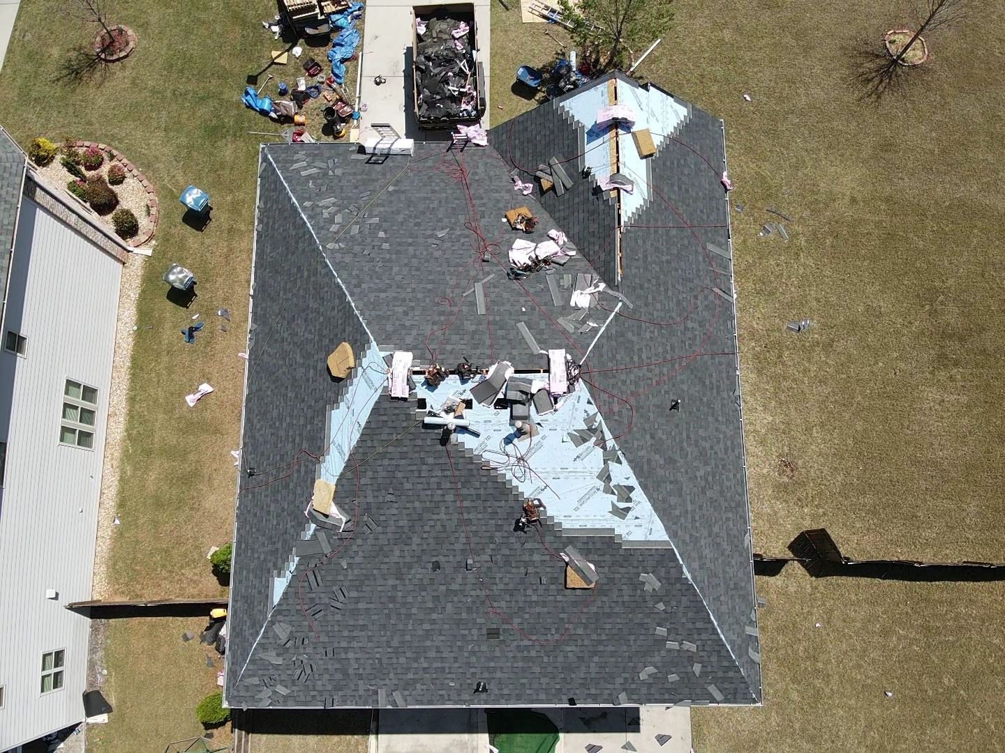 Residential Roofing Installation using Owens Corning by Inspector Roofing and Restoration