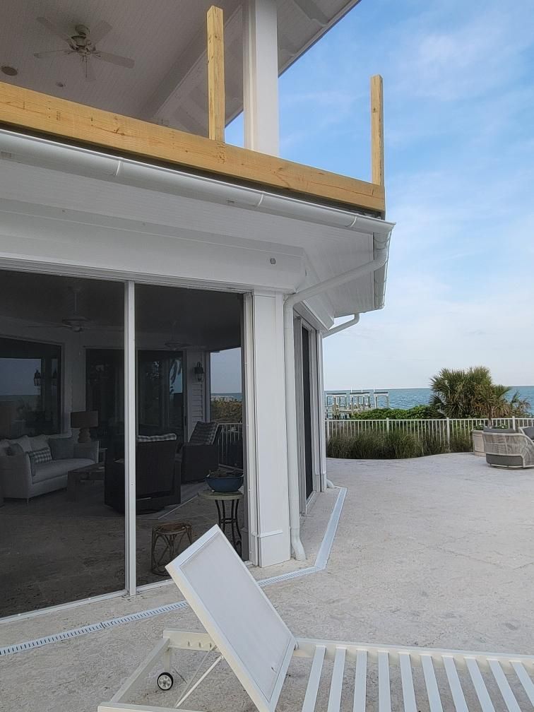 Half-Round Seamless Gutters in Boca Grande FL by Gutter Professors