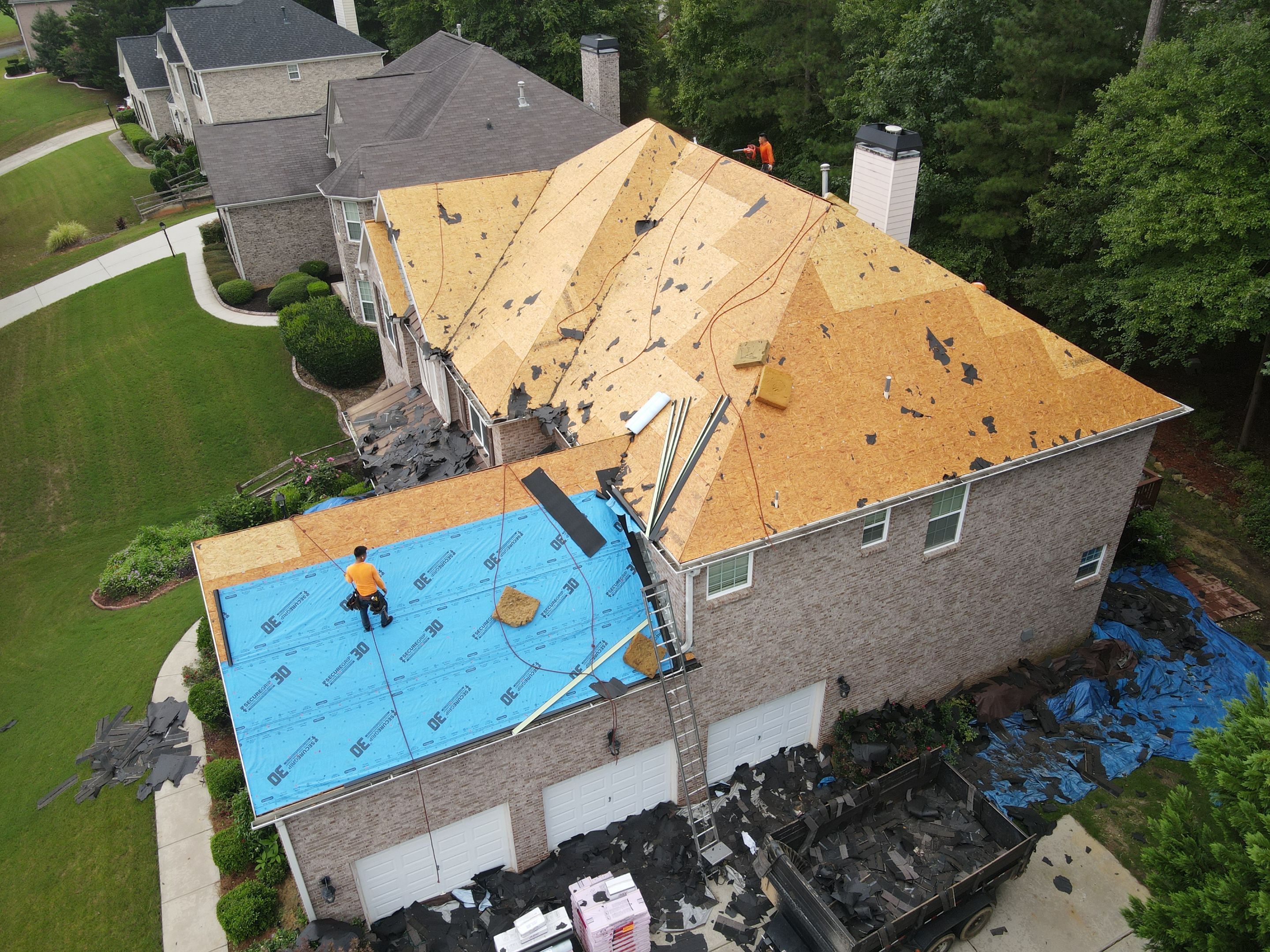 Residential Roofing Installation using Owens Corning by Inspector Roofing and Restoration