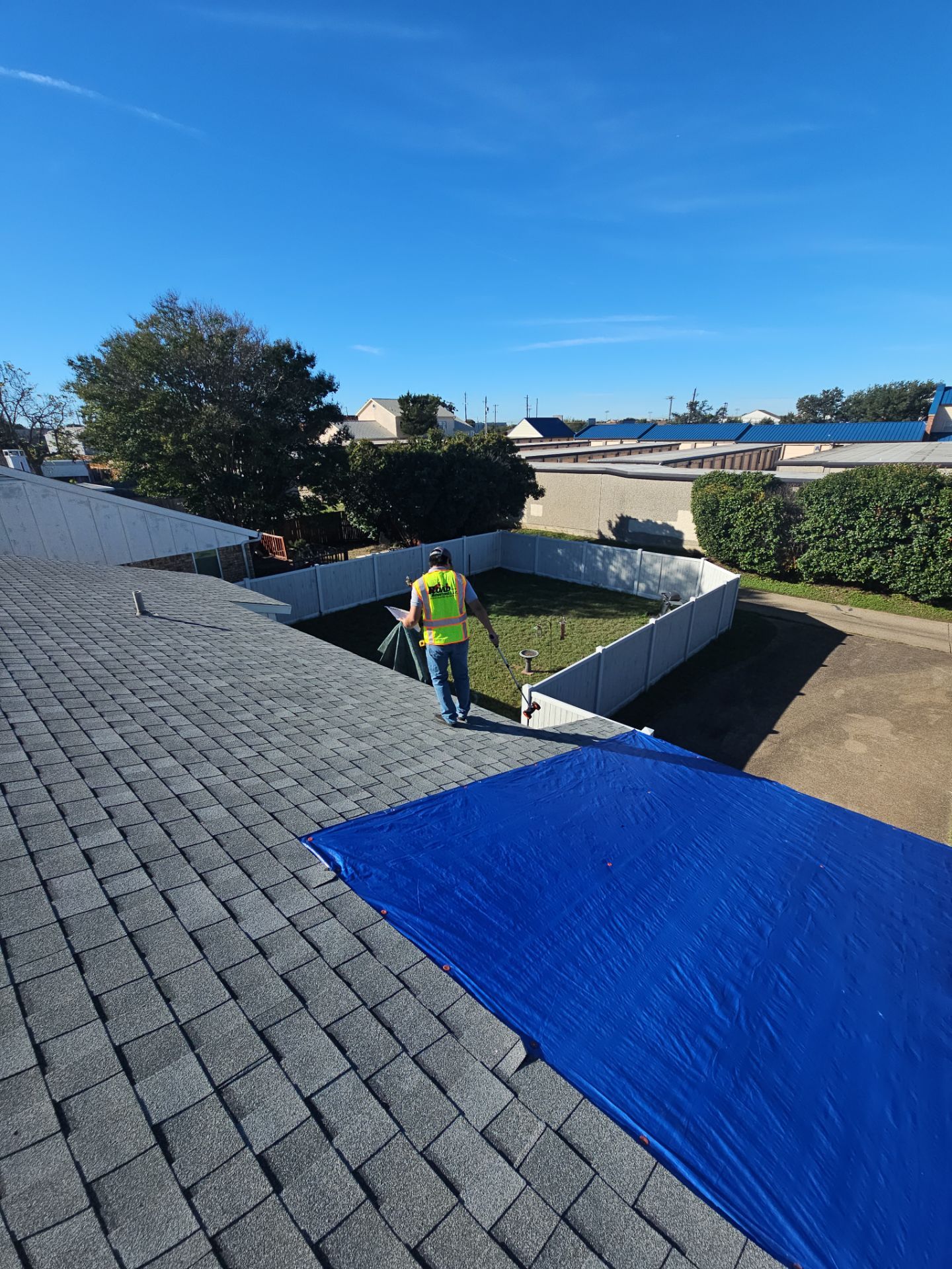Complete Roof Replacement & Chimney Flashing Upgrade in Garland, TX by road roofing llc