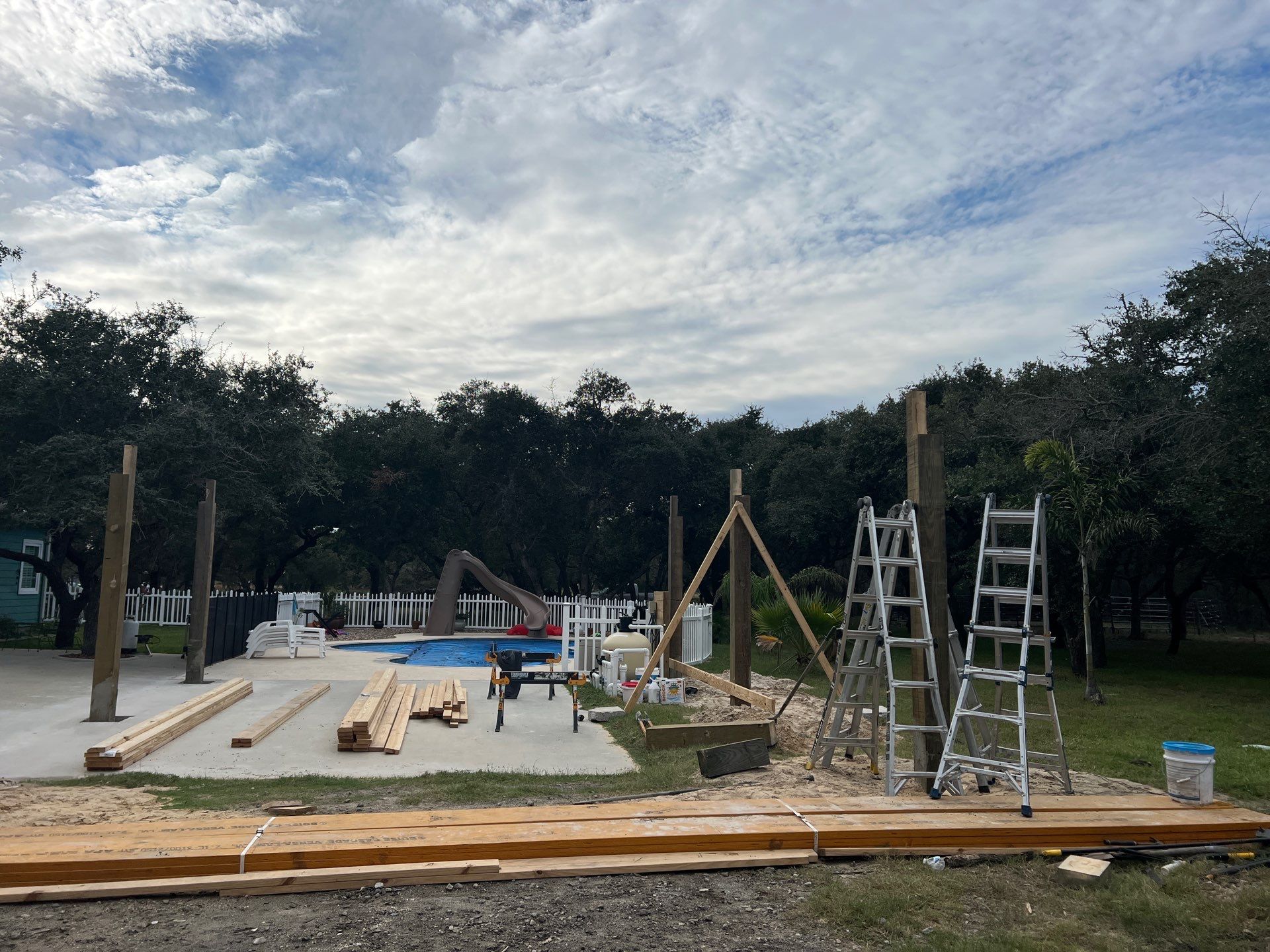 Poolside Pink Top by Bayfront Roofing and Construction