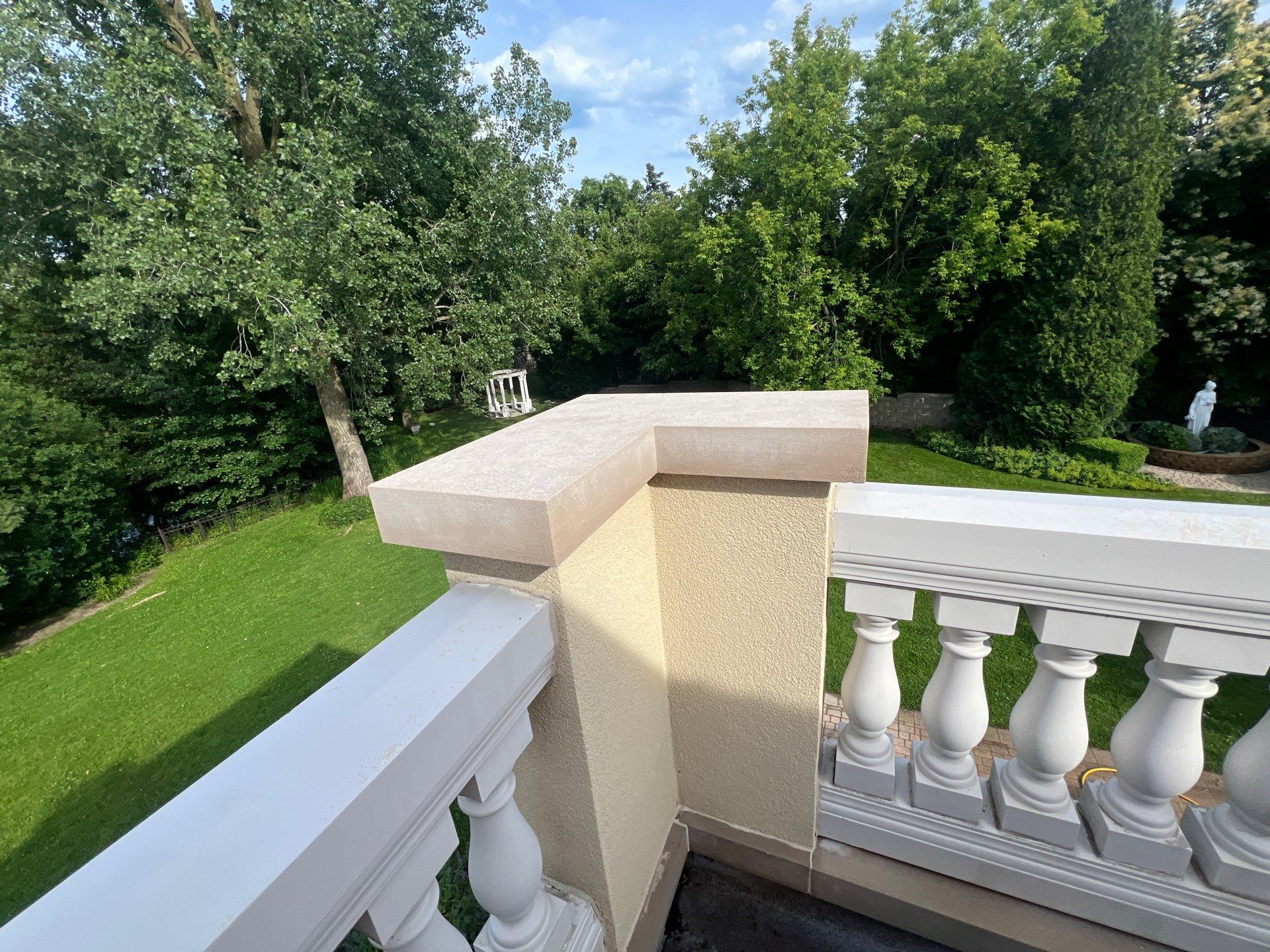 concrete cleaning using Algaecide, soft wash soap by Northern Power Washing LLC.