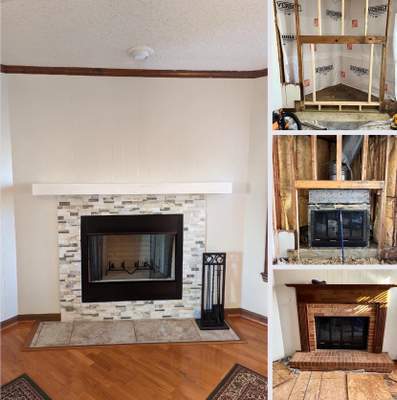 Wood Fireplace Installed in Virginia Beach