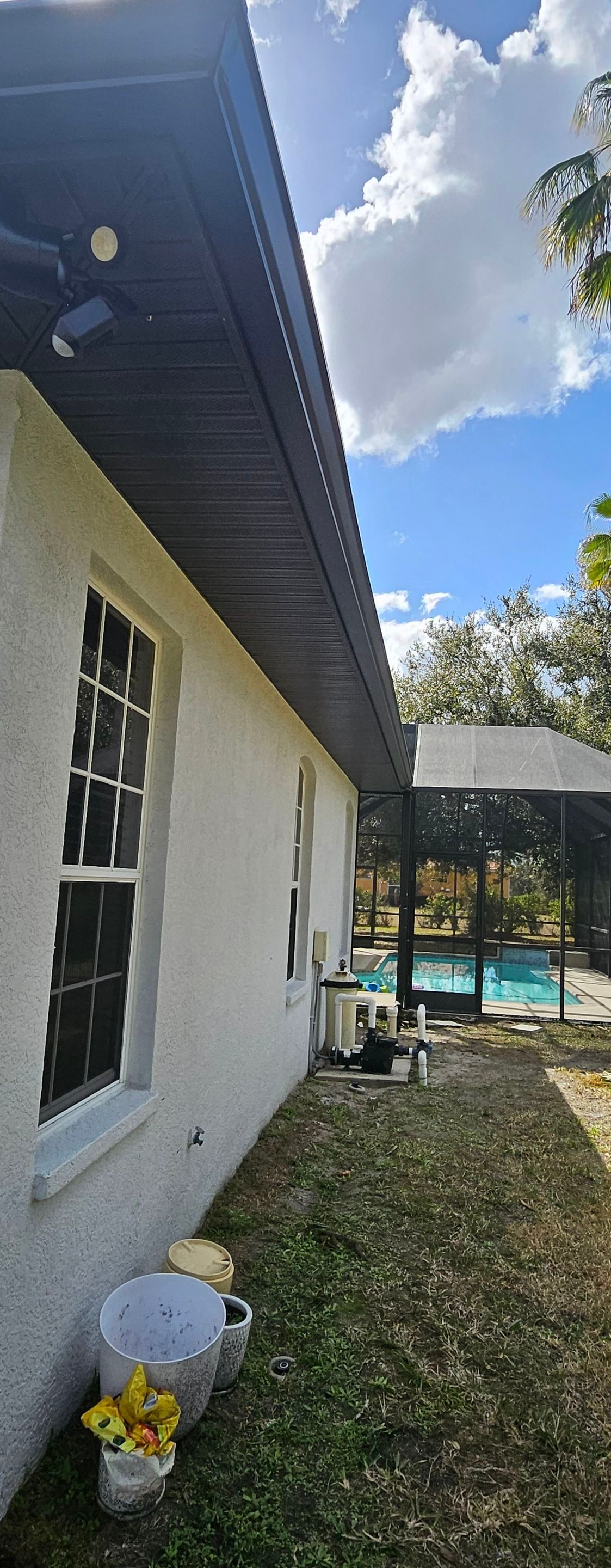 Gutter Guards Installation and New seamless gutters using Leaf Guard in Bradenton Fl by Gutter Professors