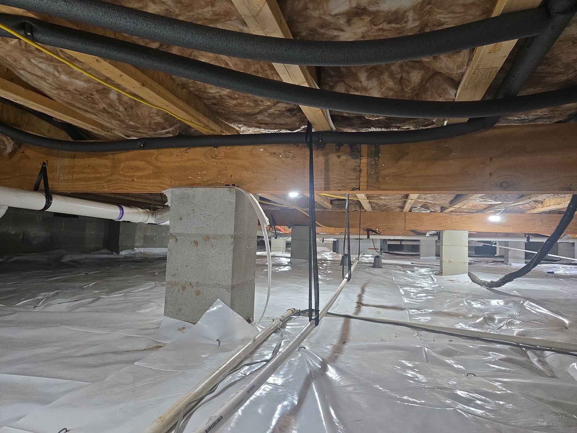 Project in Smithfield by Patriot Crawl Space Repairs