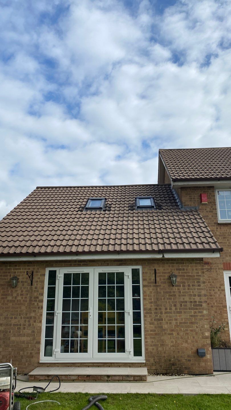 Roof - Driveway - Patio using Honda 15lpm Low Pressure Washing Machine by Ges Exterior Cleaning ltd