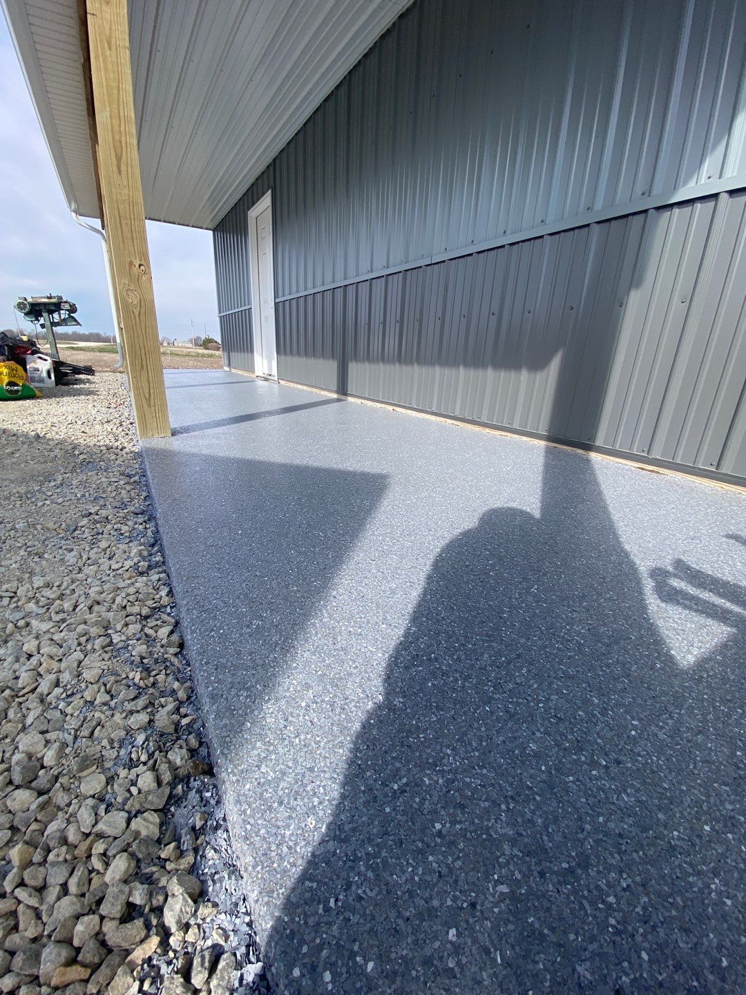 Garage, Barn and Patio Floor using Granite by Your1DayFloor.com