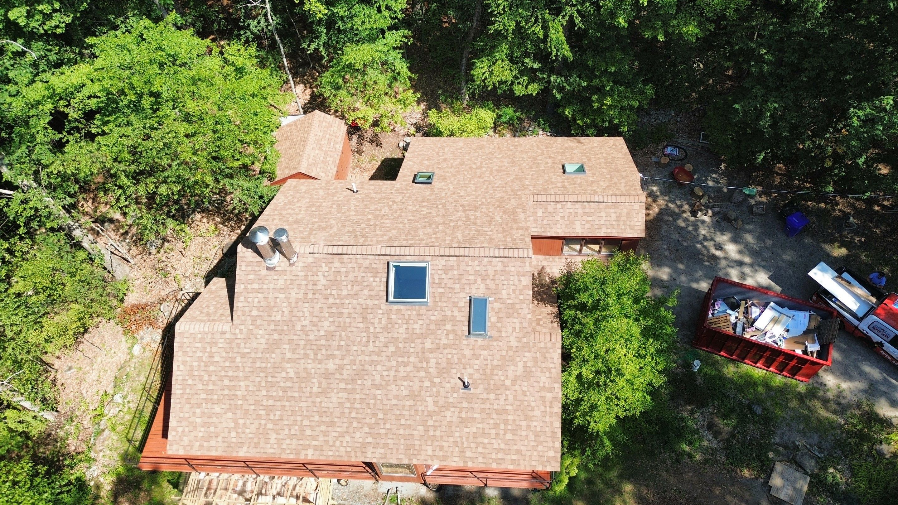 Roof Replacement & Skylight Installation in Bedford, MA by Mighty Dog Roofing of Greater Middlesex County