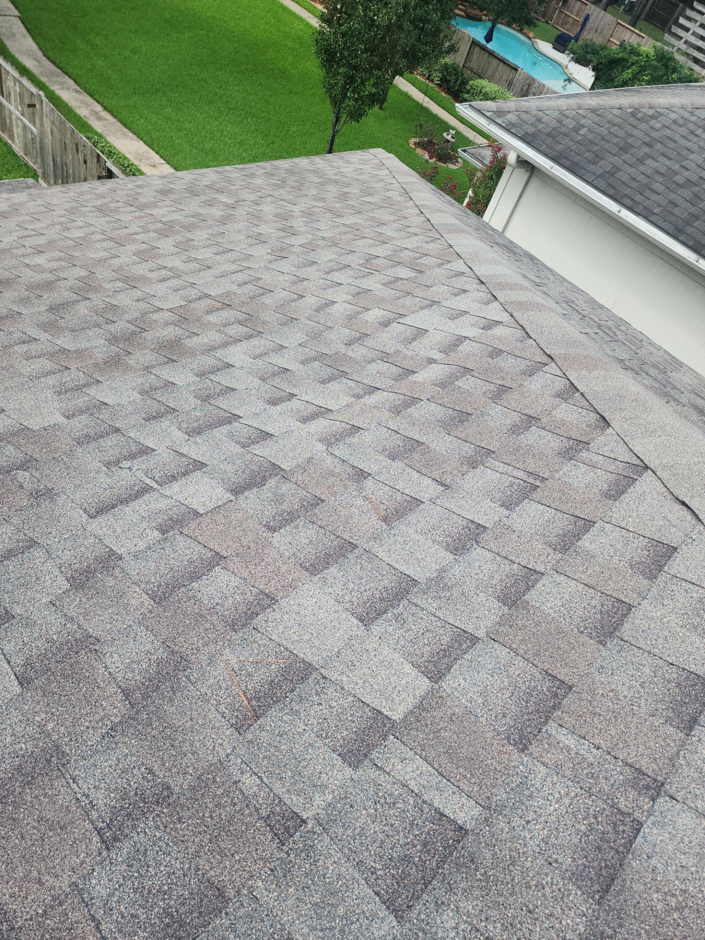 Hail Damage using Owen's Corning Duration (Lifetime) Shingles by Roof Repair Company