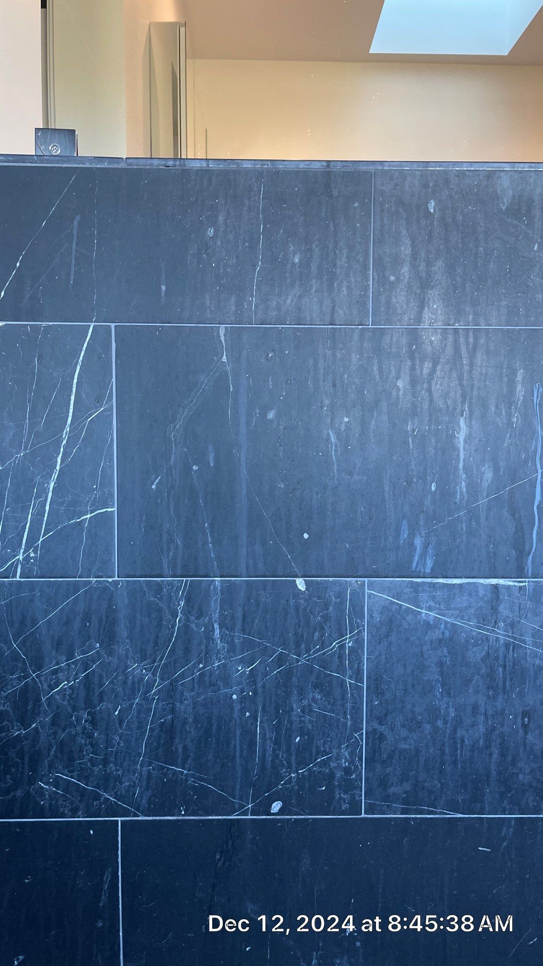 Marble shower restoration by The Beautiful Stone Company