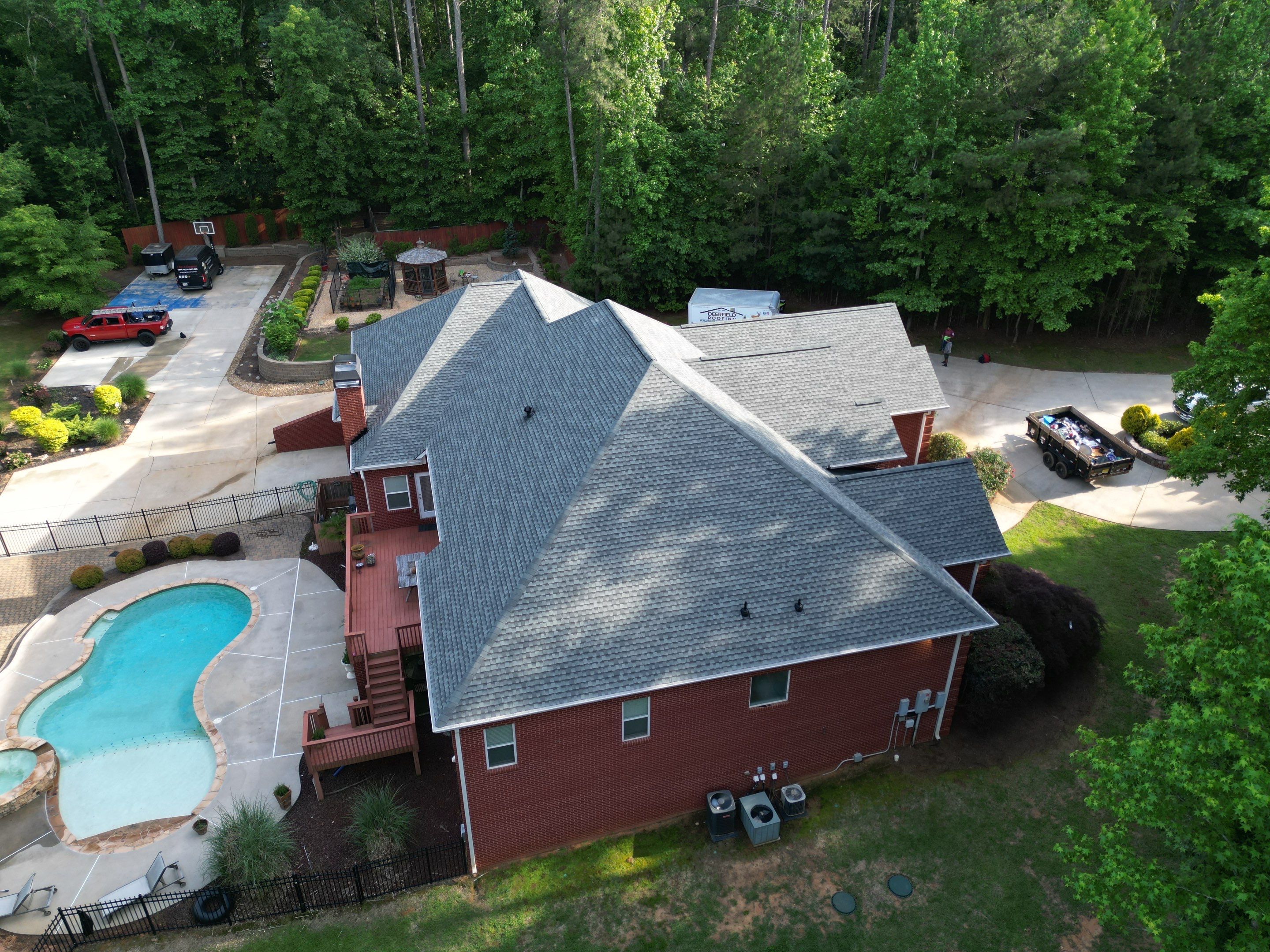 Roof replacement by Deerfield Roofing LLC