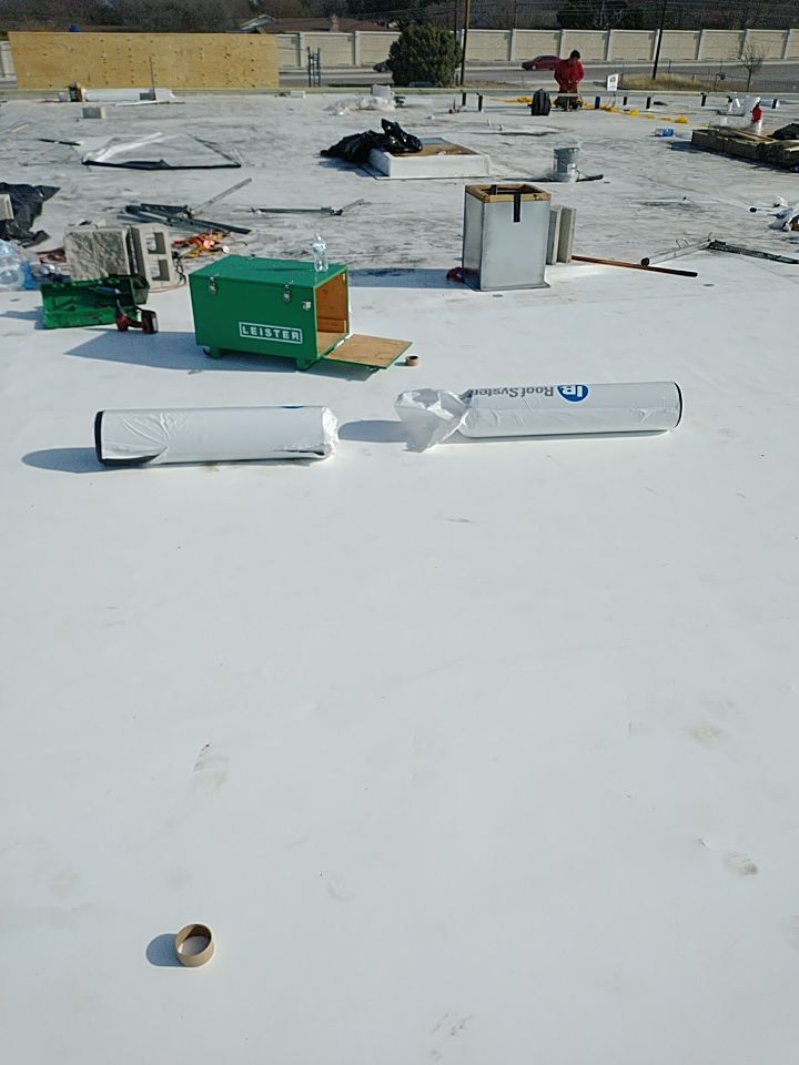 Bio-Life Commercial Roof Replacement using IB Systems PVC by Roof Experts