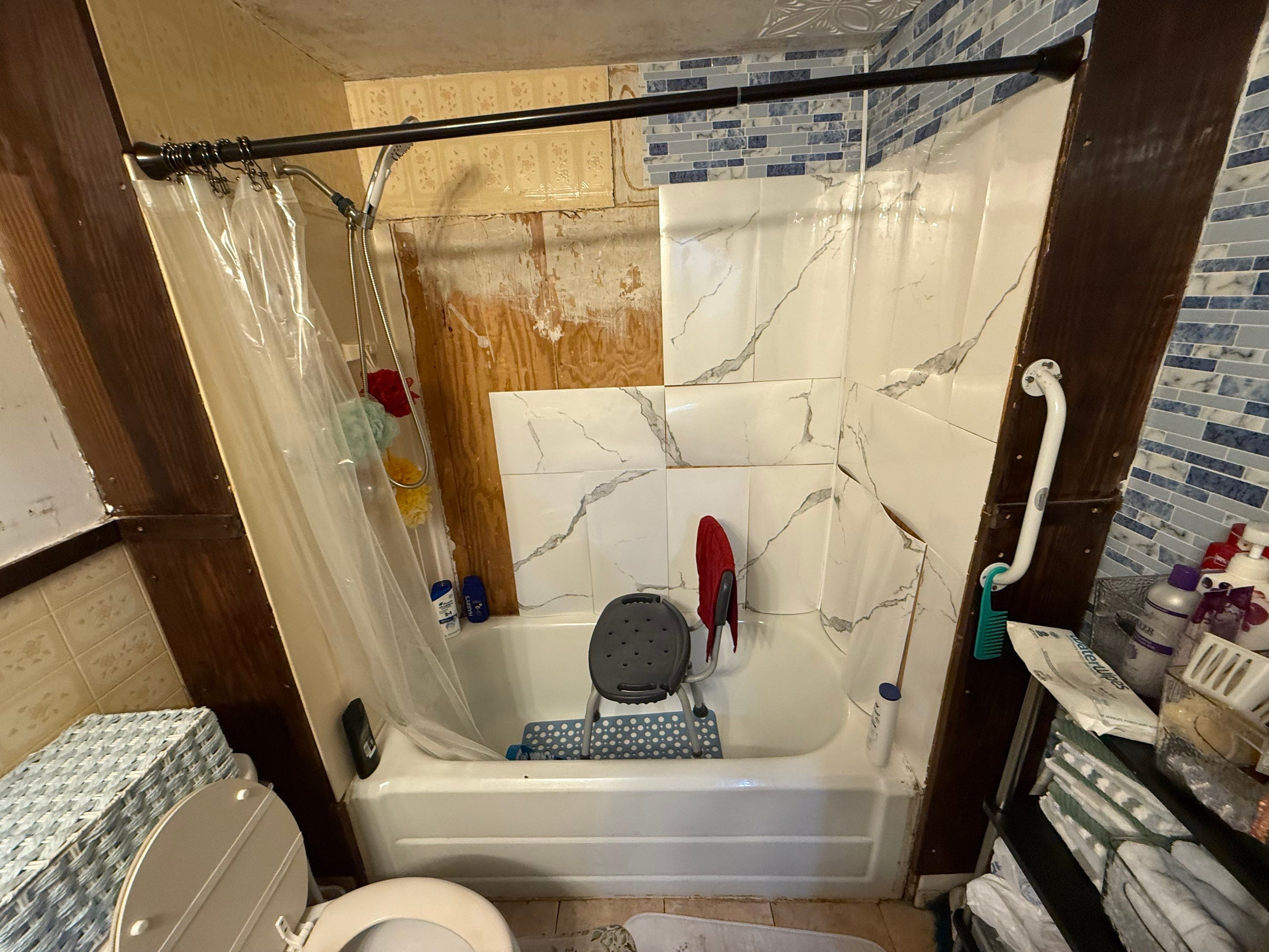 Tub to Walk-In Shower Conversion in Athol, MA by Yankee Home Improvement