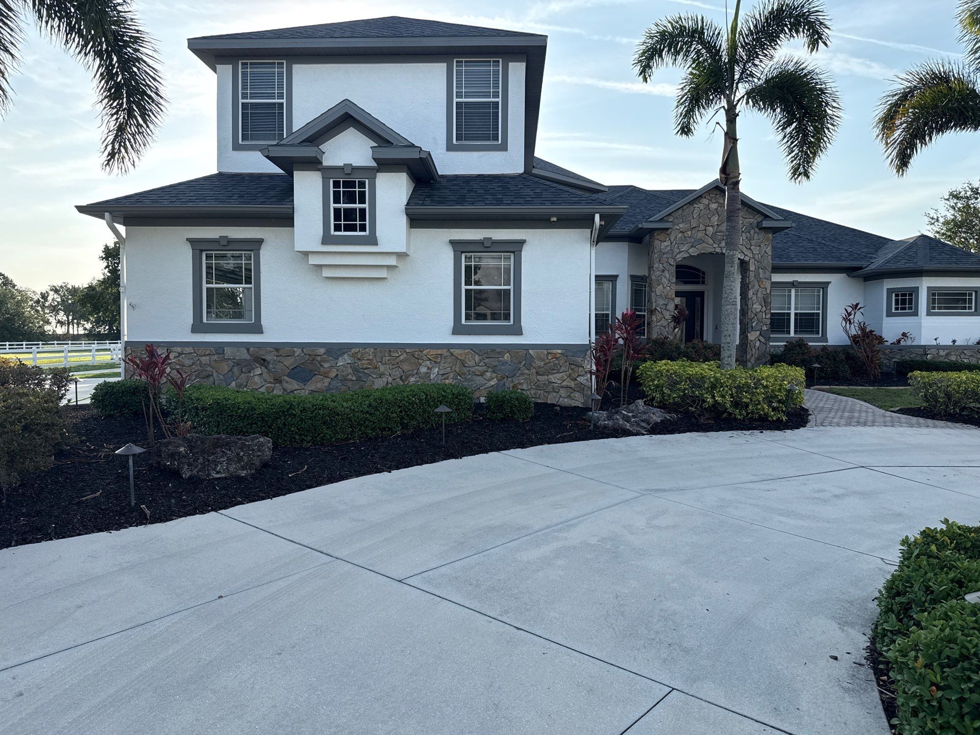 Comprehensive Exterior Cleaning for 2-Story Home in Foxbrook Community – Parrish, FL by Sunshine AquaWash