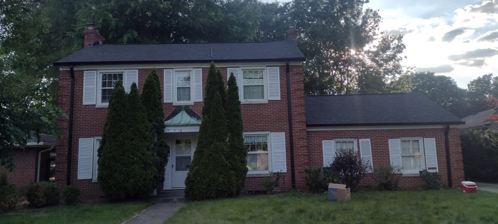 Oakridge Onyx Black and Black Gutters by 317 Roofing & Restorations