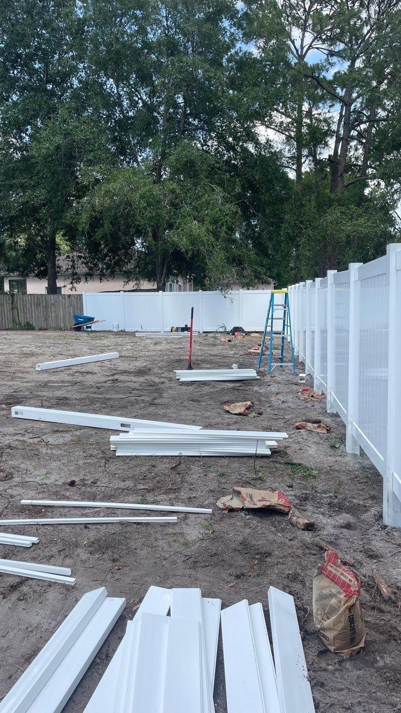 North Port, FL 6 ft. Tall White Vinyl Privacy Fence  by Asap fence and gates, LLC