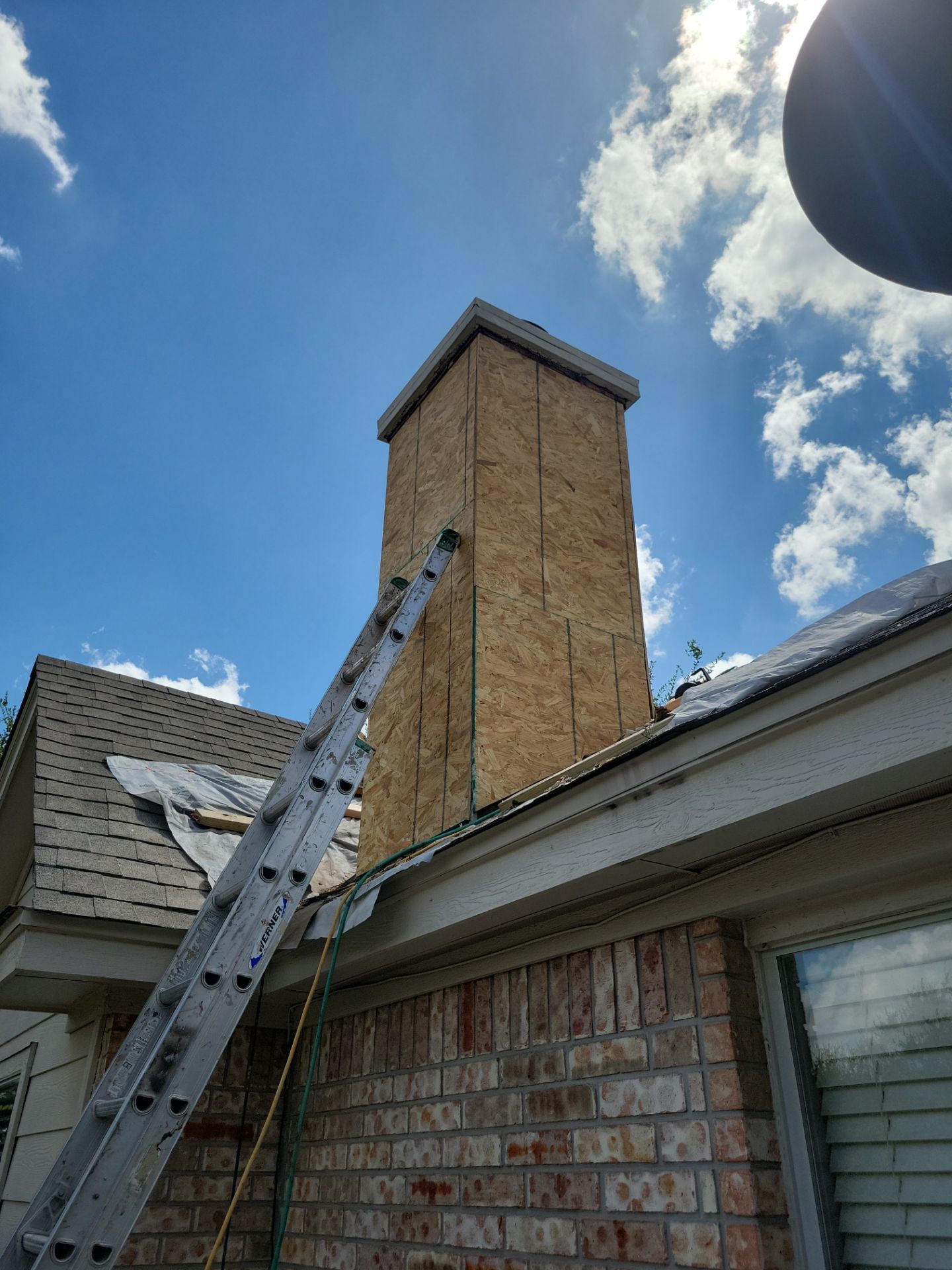 Chimney Restoration and Structural Sheathing Replacement in San Antonio by Heaven Sent Roofing, LLC 