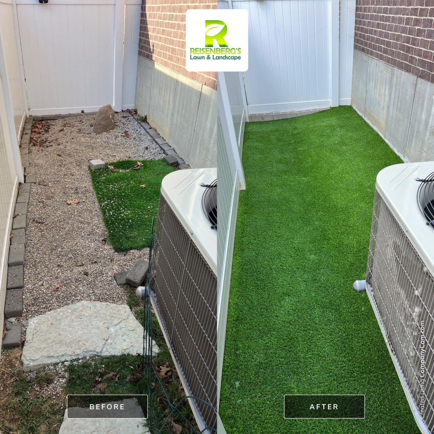 Synthetic Turf Installation using Pet Champ Synthetic Turf by Reisenberg’s Lawn & Landscape, LLC