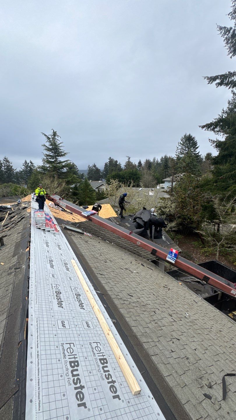 Residential Roofing Installation using GAF HDZ Shingles by Roofing Formula LLC