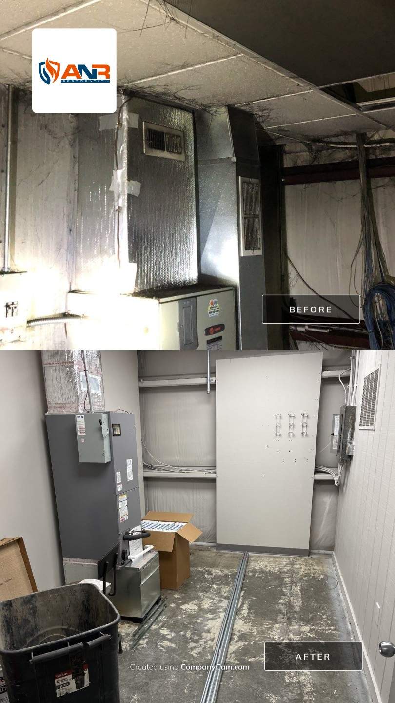 Fire Damage Restoration/Rebuild in Warehouse Salem, IN by ANR Restoration