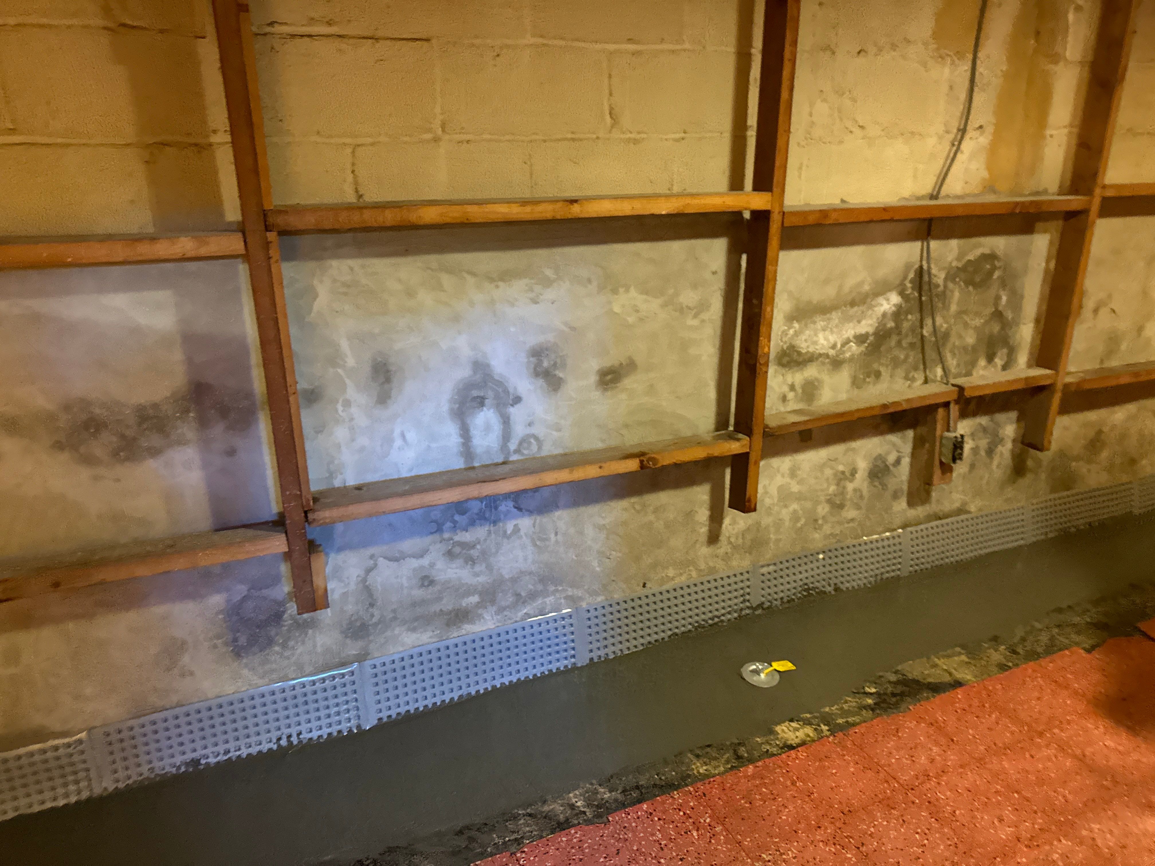 Interior French Drain & Mold Remediation Little Falls NJ by Pure Service Pro, LLC 