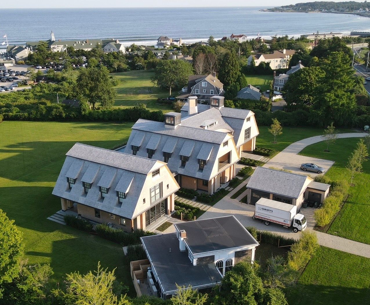 Narragansett,RI New Construction · Cedar Roof · Cedar Siding by Rinaldi Roofing 