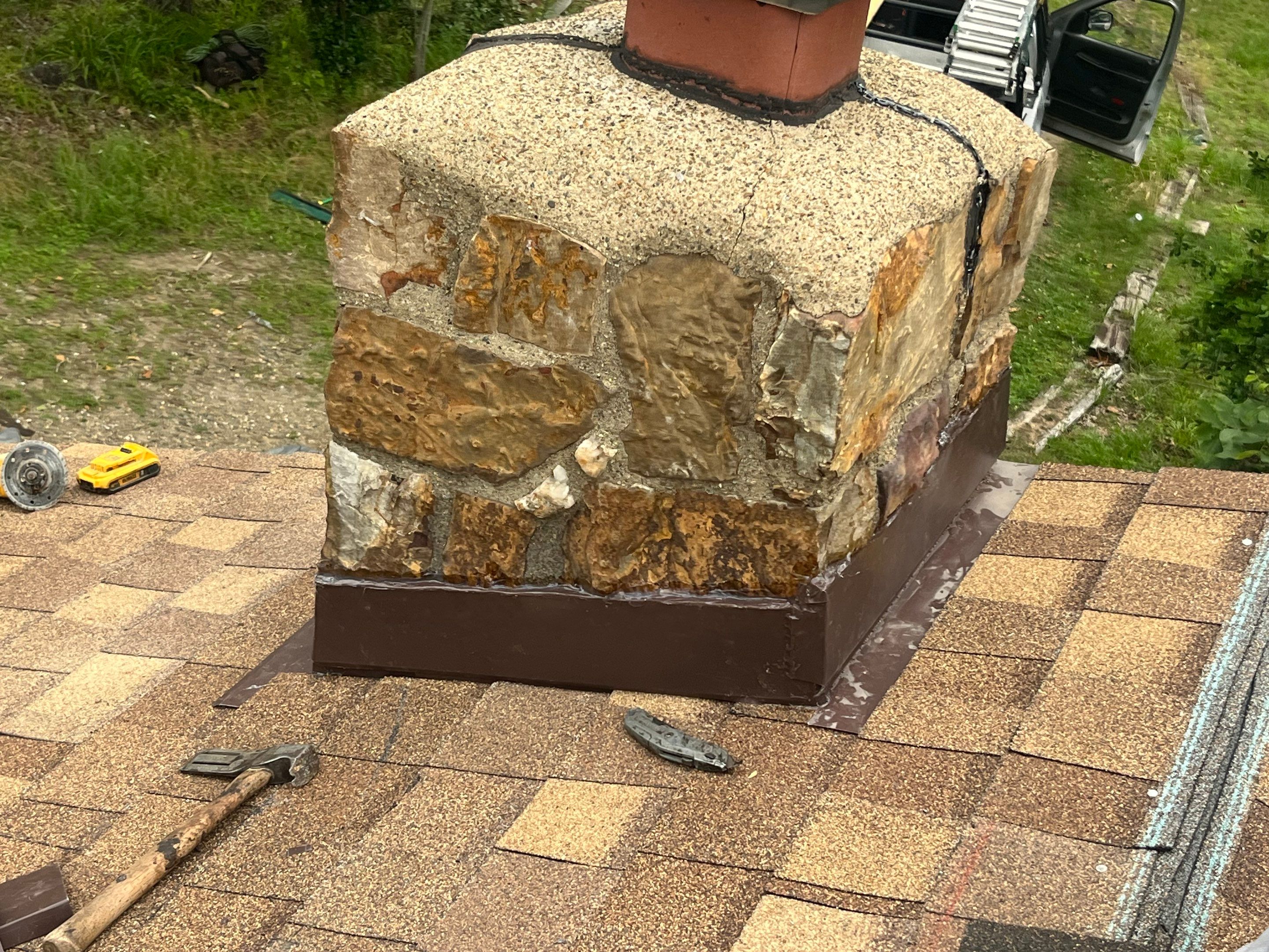 Storm Restoration Reroof: 25 Year 3-Tab Shingle by Hostetler Roofing