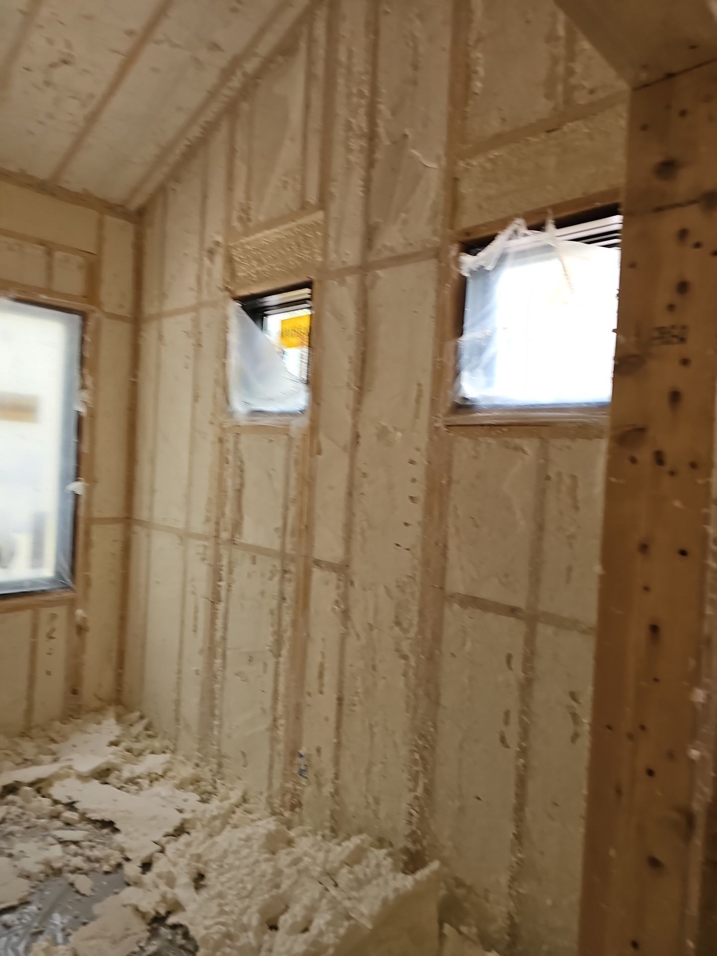 Spray Foam Insulation using open cell spray foam by NYS Foam & Energy