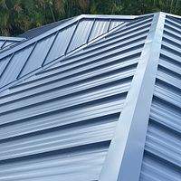24ga 1.5" Mechanical Seam Matte Black by Total Roofing System The Metal Roof Experts