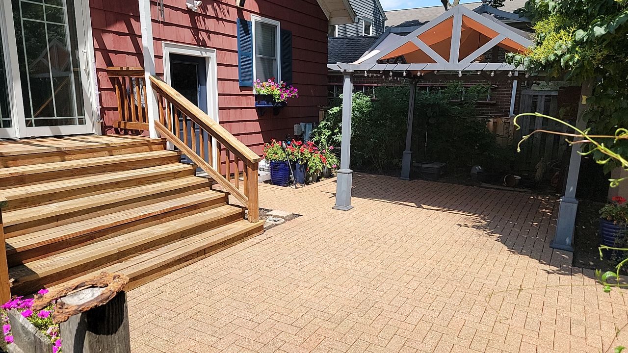 Brick paver clean, sand and seal.  using Surebond SB-1300 by Northern Power Washing LLC.