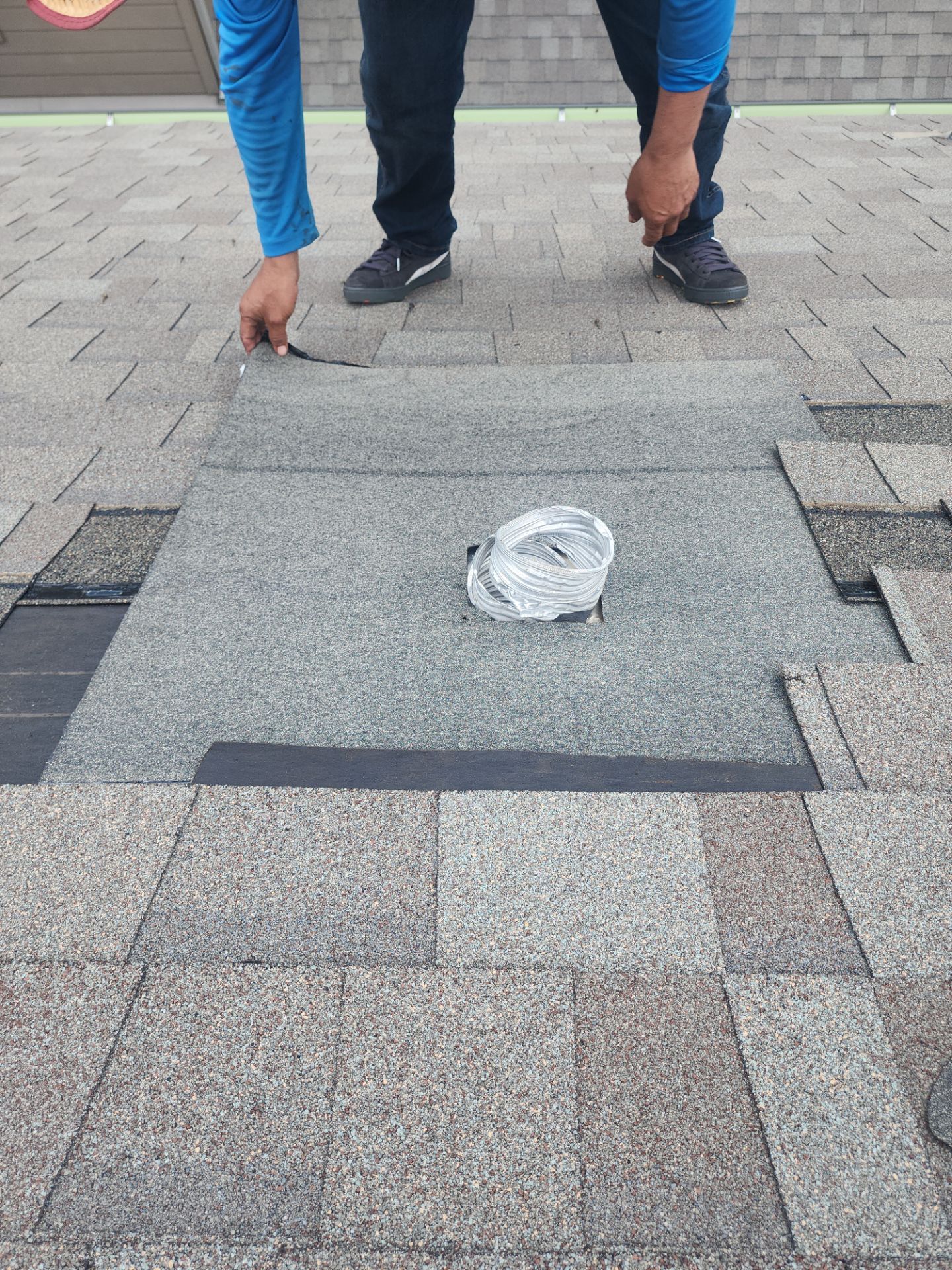 Hail Damage using Owen's Corning Duration (Lifetime) Shingles by Roof Repair Company