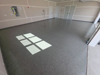 Custom Slate Hybrid Polyaspartic Garage Floor Coating in Coeur d'Alene