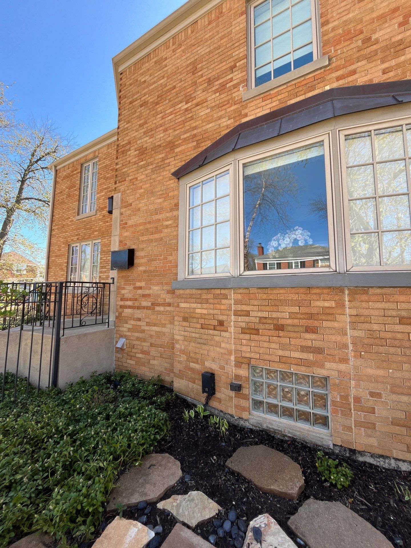 Brick repair, CSS, and stone cleaning by Northern Power Washing LLC.