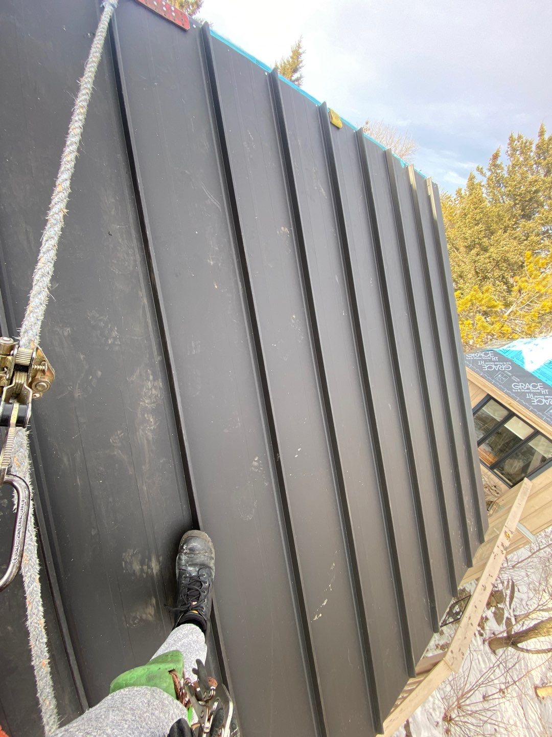 Residential Roofing Installation using 24 Ga Standing Seam Metal by Jay Carter Roofing & Sheet Metal