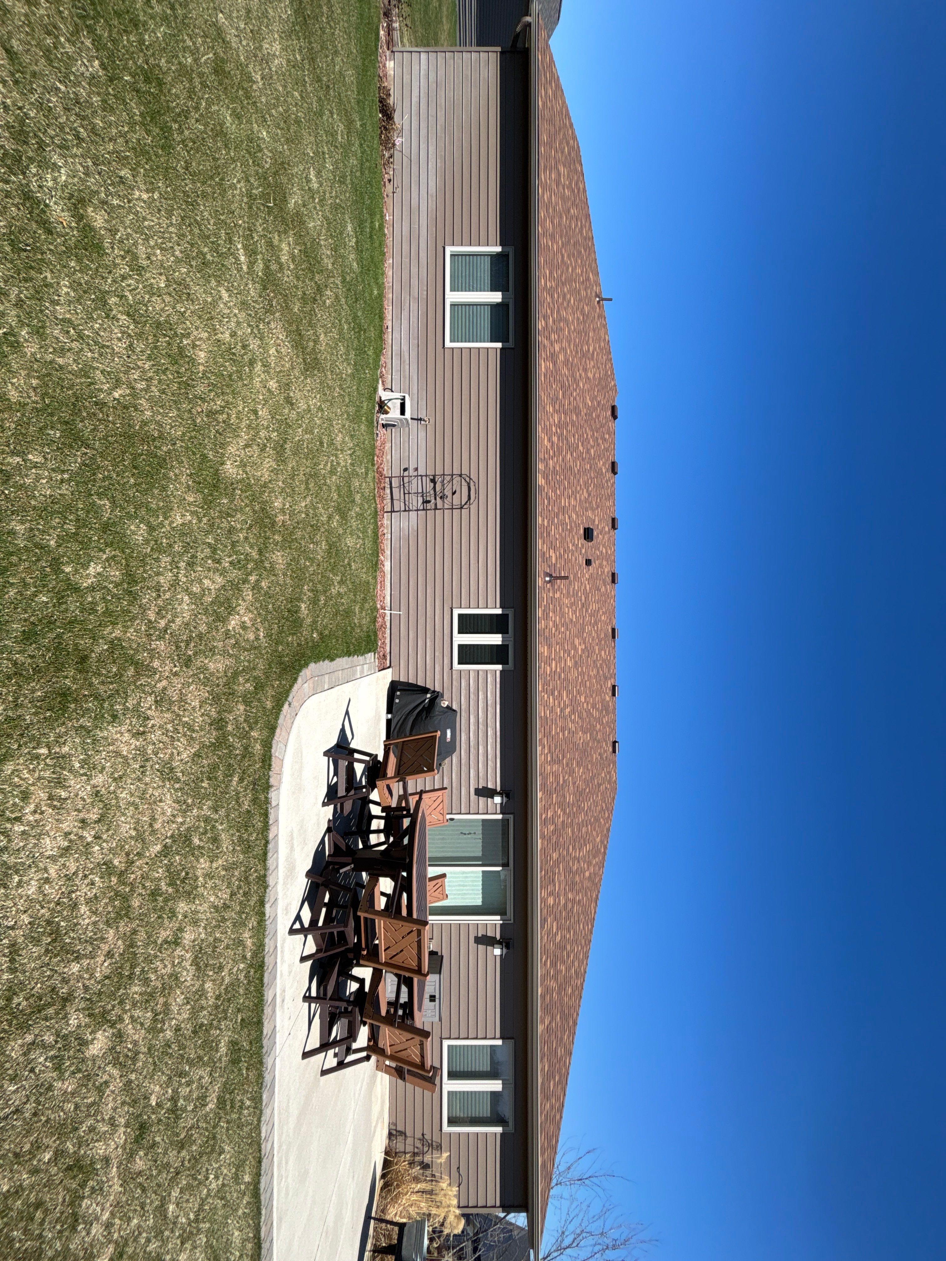 Seamless Gutter Installation in Melrose MN | 5” Sandstone Gutters by Next Level Seamless Gutters / Exteriors Inc.